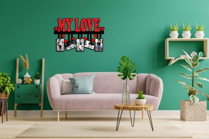 Rectangular My Love Text frame