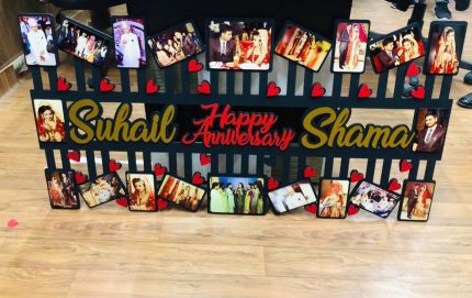 Rectangular Happy Anniversary frame