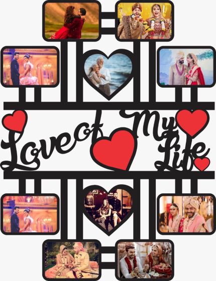 Love of My Life Text Printed Wall frame