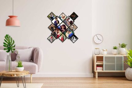 Wall Frames in Square Shape Image Collage