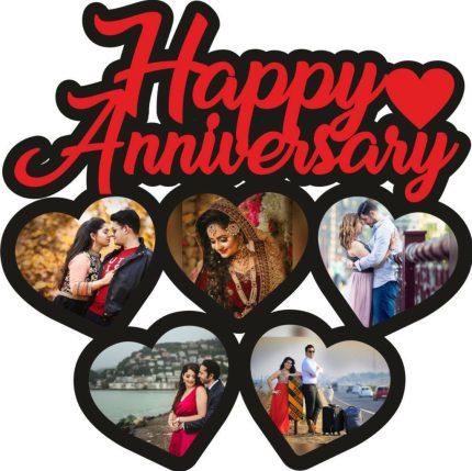 Anniversary frame in Heart Shape