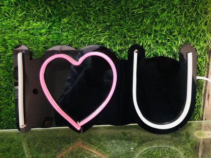 I❤️U Neon With Blinking Effect