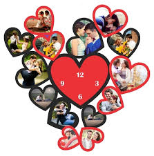 Heart Shape College Clock
