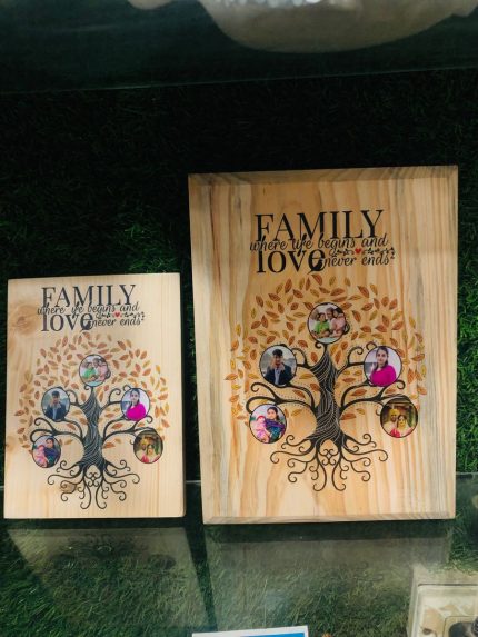 Natural Wood Family Frames