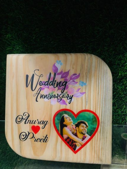 Natural Wood Wedding Anniversary Frames