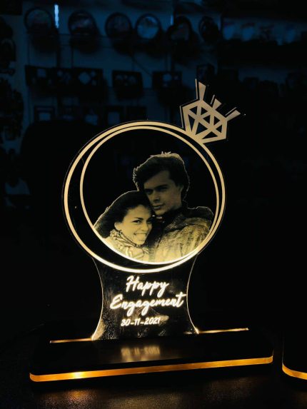 3D Illusion LED Acrylic Frames LED Anniversary Frames