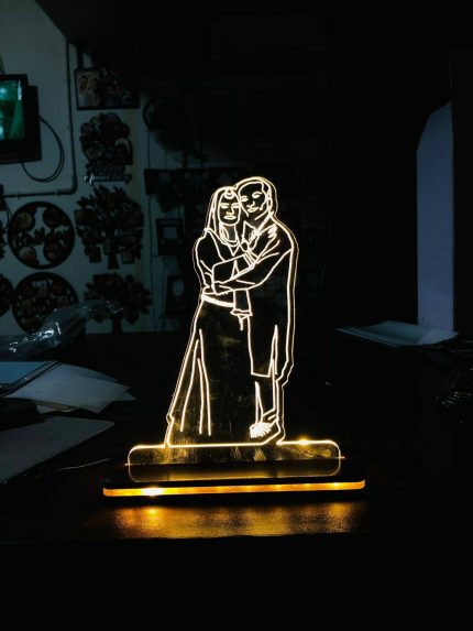 3D Illusion LED Acrylic Frames LED Couple Frames