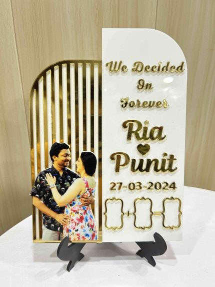 Acrylic Save the Date Frame