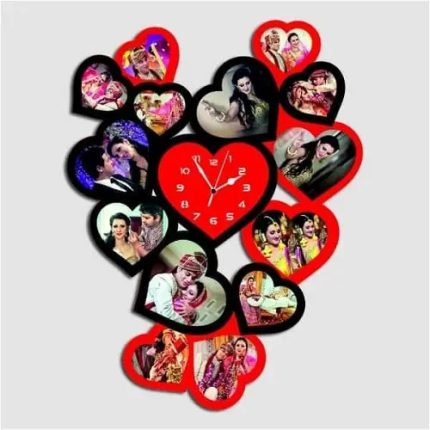 Acrylic LED Multi Heart Clock