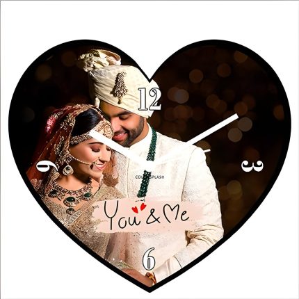 Heart Couple Clock