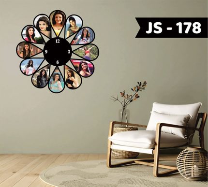 Flower Images Wall Clock