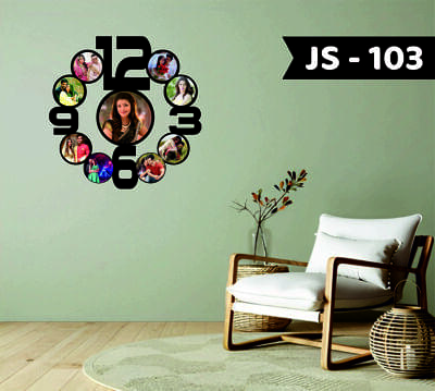 Multi Image Round Clock